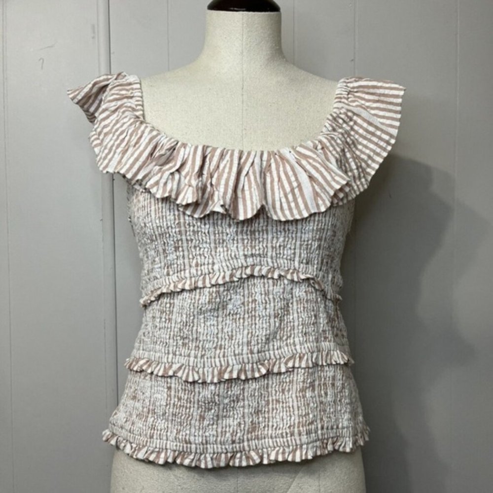 Maven west crochet embroidered sleeveless top